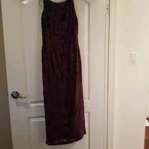 Vintage Burnout Velvet Dress